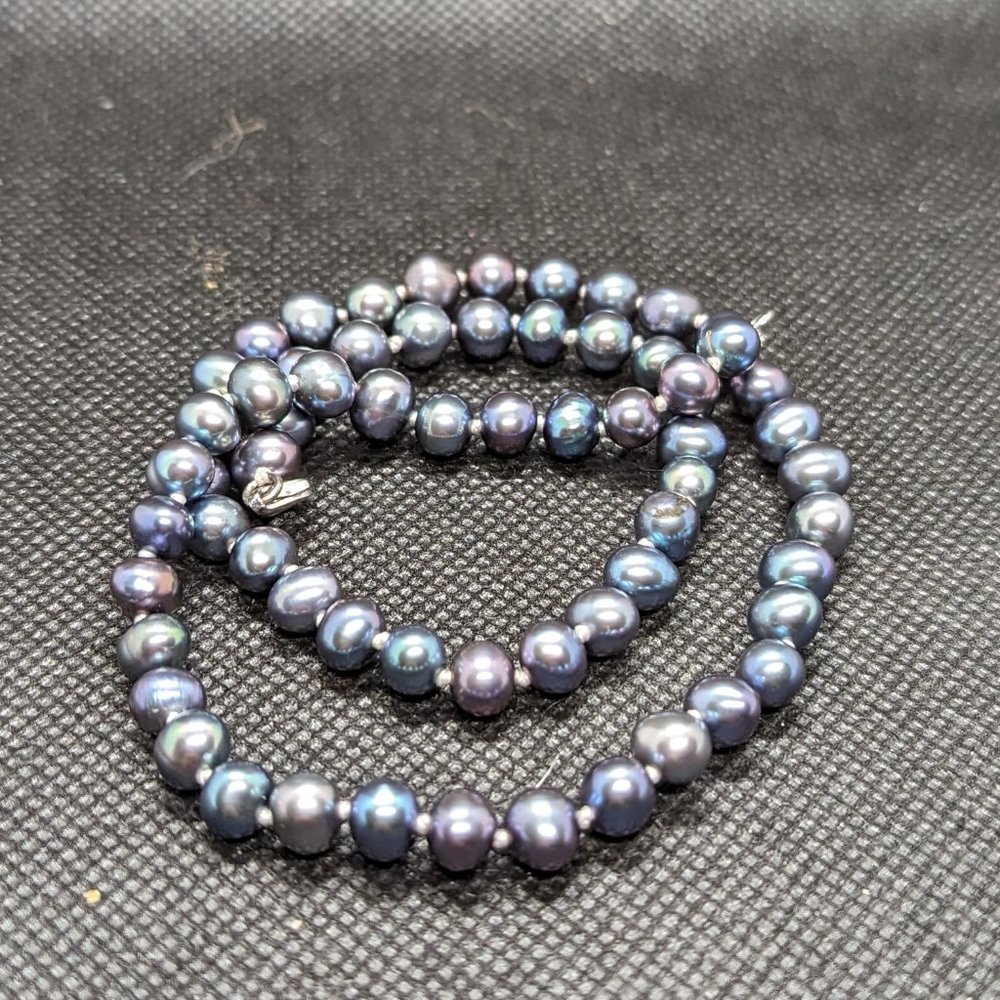 Genuine pearl choker